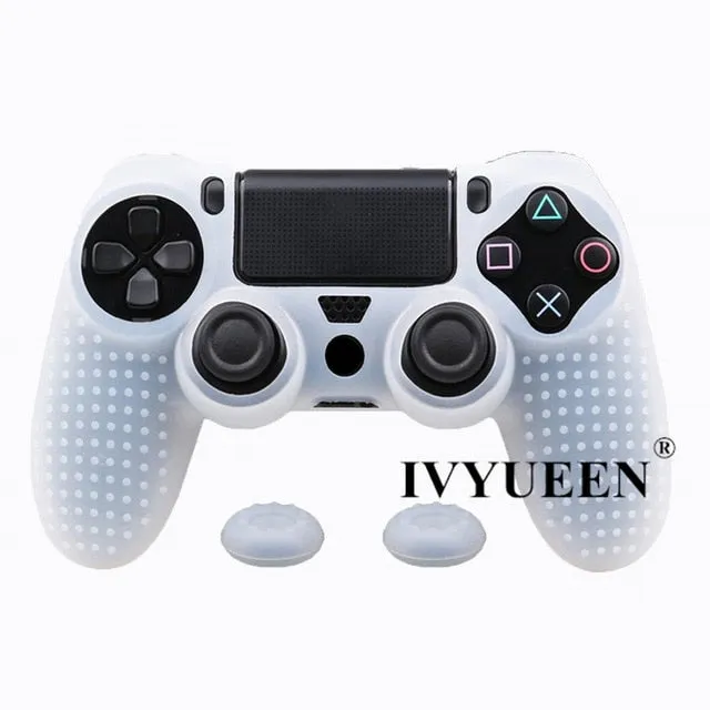 IVYUEEN 20 Colors Anti-slip Silicone Cover Skin Case for Sony PlayStation Dualshock 4 PS4 DS4 Pro Slim Controller & Stick Grip