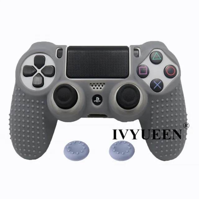 IVYUEEN 20 Colors Anti-slip Silicone Cover Skin Case for Sony PlayStation Dualshock 4 PS4 DS4 Pro Slim Controller & Stick Grip