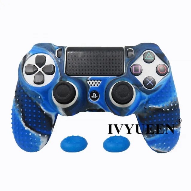 IVYUEEN 20 Colors Anti-slip Silicone Cover Skin Case for Sony PlayStation Dualshock 4 PS4 DS4 Pro Slim Controller & Stick Grip