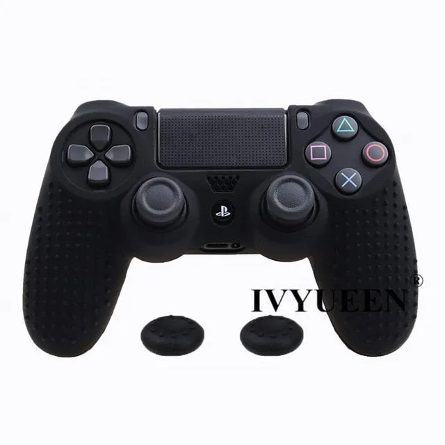 IVYUEEN 20 Colors Anti-slip Silicone Cover Skin Case for Sony PlayStation Dualshock 4 PS4 DS4 Pro Slim Controller & Stick Grip