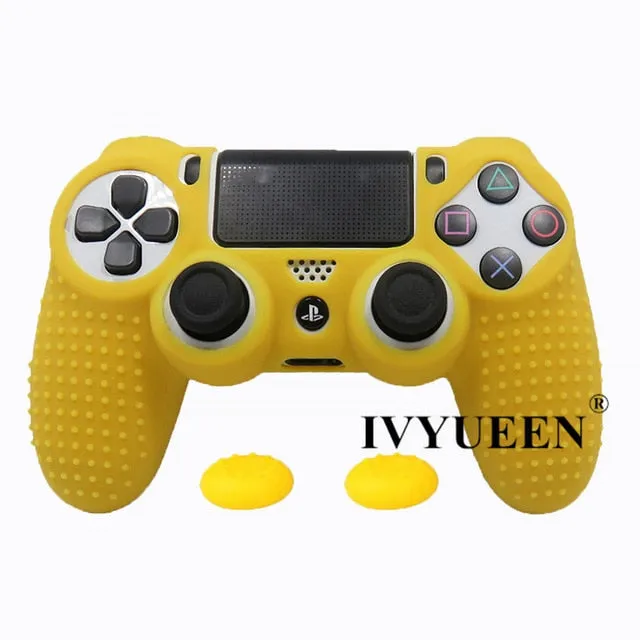 IVYUEEN 20 Colors Anti-slip Silicone Cover Skin Case for Sony PlayStation Dualshock 4 PS4 DS4 Pro Slim Controller & Stick Grip