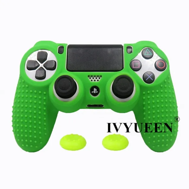 IVYUEEN 20 Colors Anti-slip Silicone Cover Skin Case for Sony PlayStation Dualshock 4 PS4 DS4 Pro Slim Controller & Stick Grip