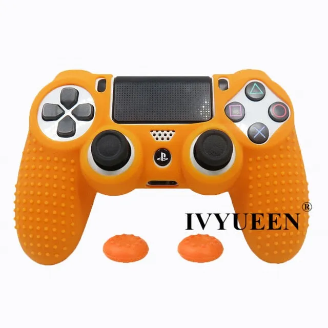 IVYUEEN 20 Colors Anti-slip Silicone Cover Skin Case for Sony PlayStation Dualshock 4 PS4 DS4 Pro Slim Controller & Stick Grip