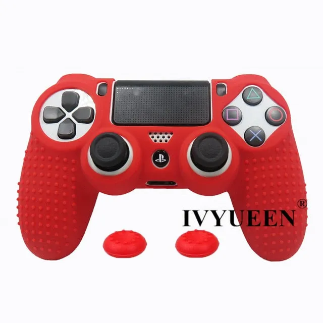 IVYUEEN 20 Colors Anti-slip Silicone Cover Skin Case for Sony PlayStation Dualshock 4 PS4 DS4 Pro Slim Controller & Stick Grip