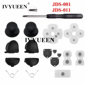 IVYUEEN for Dualshock 4 PS4 PRO Slim Controller L1 R1 L2 R2 Trigger Buttons Analog Stick   Conductive Rubber Button Repair Parts