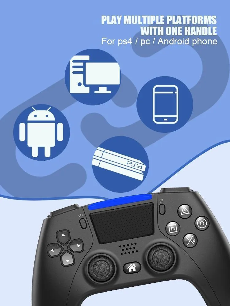 Joystick Game Controller PS5 Style Wireless Gamepad Controllers For PS4/PC/Phone