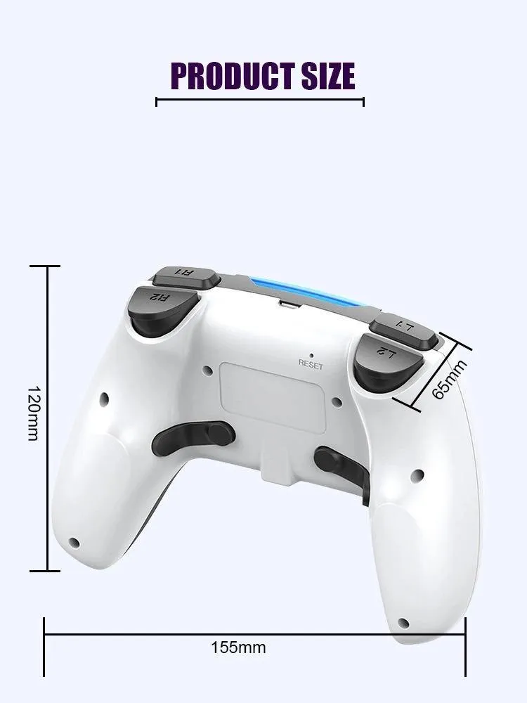 Joystick Game Controller PS5 Style Wireless Gamepad Controllers For PS4/PC/Phone