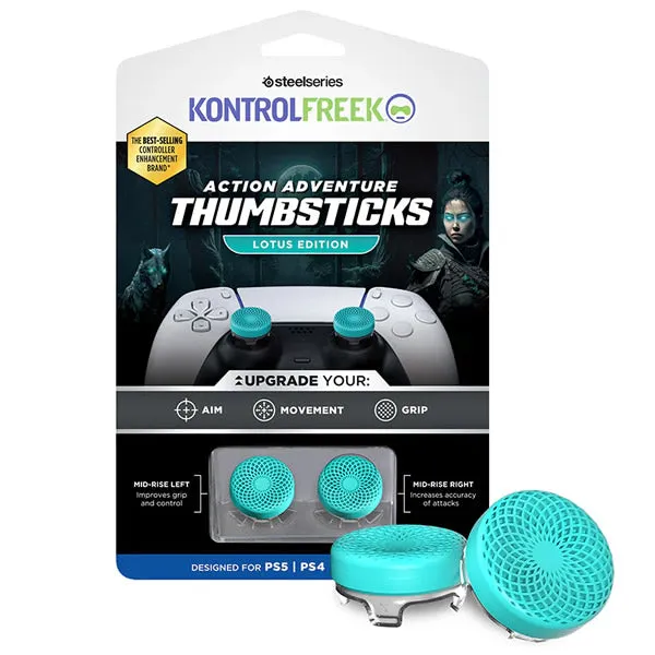 KontrolFreek Lotus Thumbsticks - (PS5/PS4) - Teal