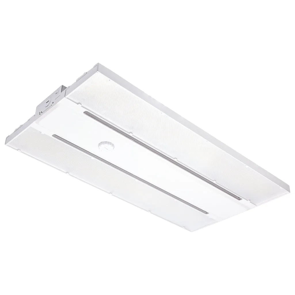 LED Linear High-Bay With Interchangeable Lens - 275W/300W/320W Wattage Selectable - 3K/4K/5K CCT Selectable