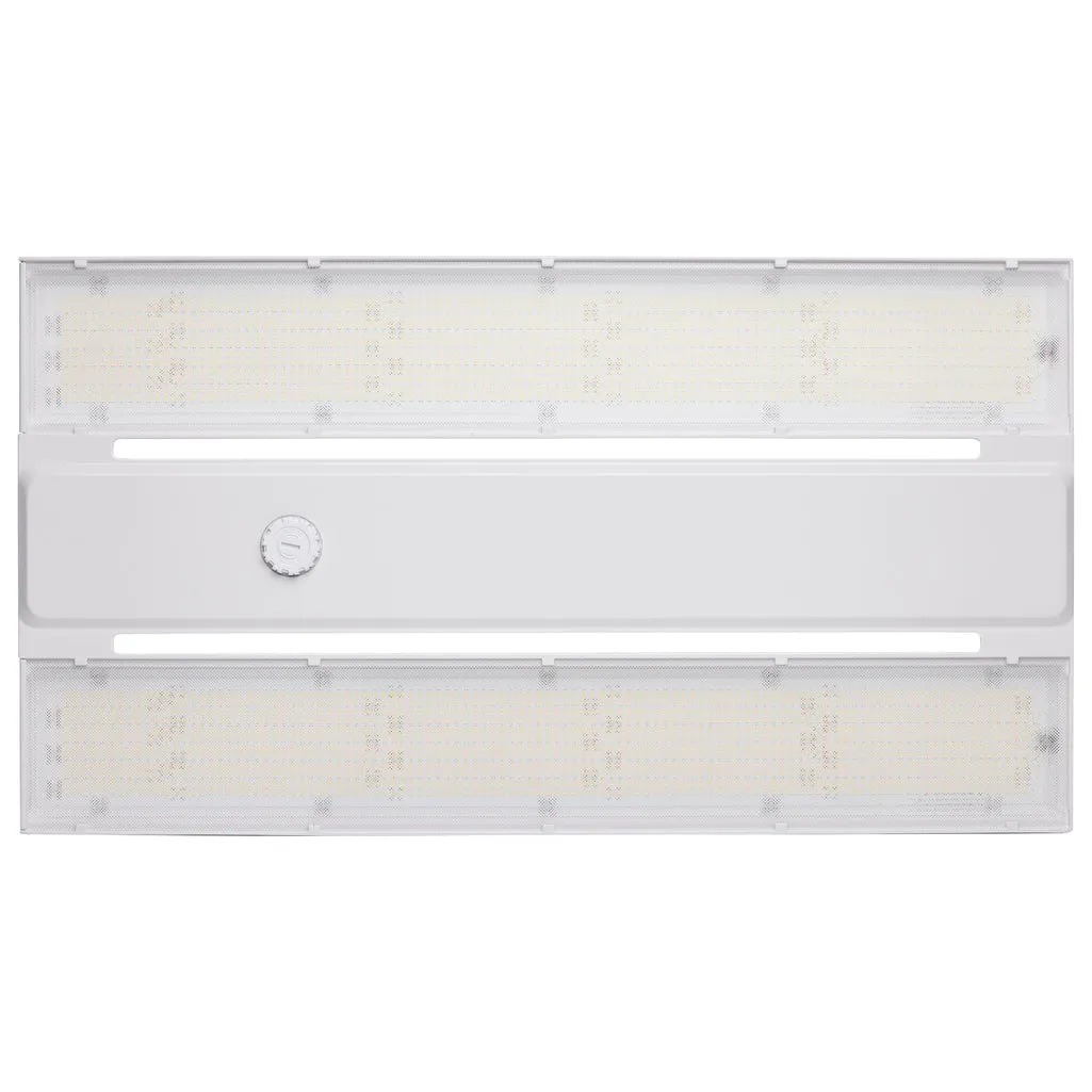 LED Linear High-Bay With Interchangeable Lens - 275W/300W/320W Wattage Selectable - 3K/4K/5K CCT Selectable