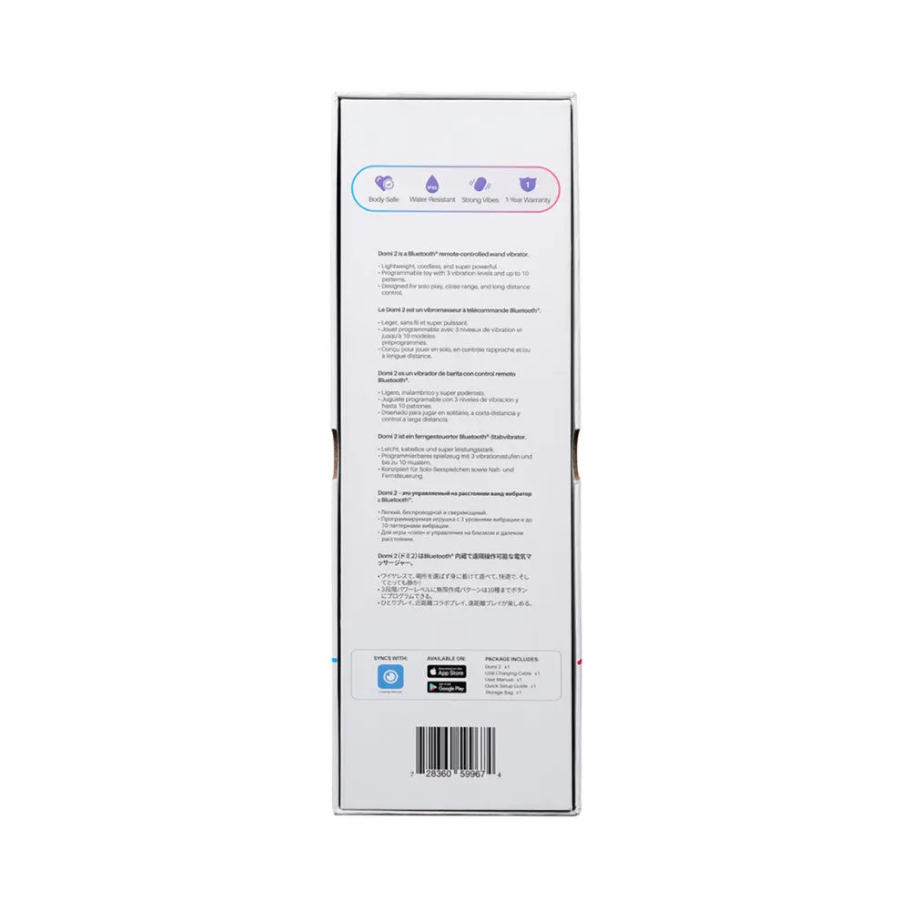 Lovense Domi 2 Silicone Vibrating Wand Massager