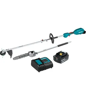 Makita 18V LXT Lithium‑Ion Brushless Cordless Couple Shaft Power Head Kit w/ 13" String Trimmer & 10" Pole Saw Attachments