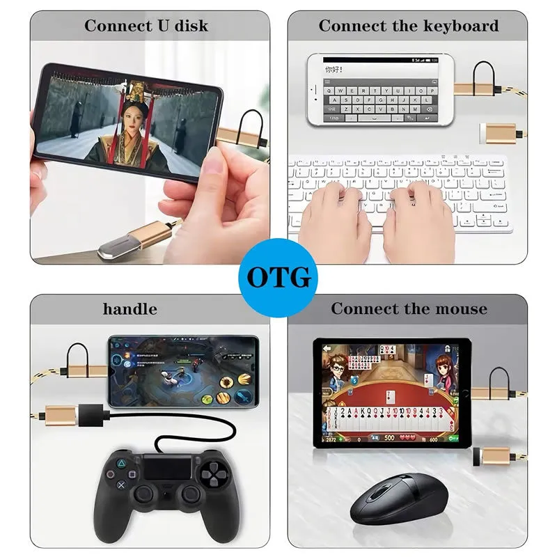 Micro Usb And Type C Otg Mini Cable