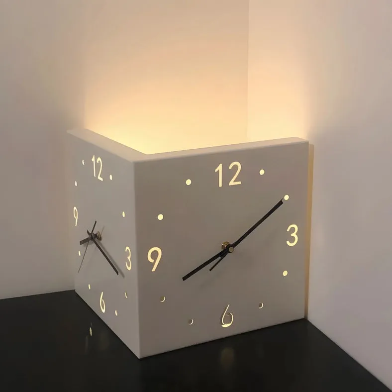 Motion Sensor Backlit Corner Clock Led Clock Light