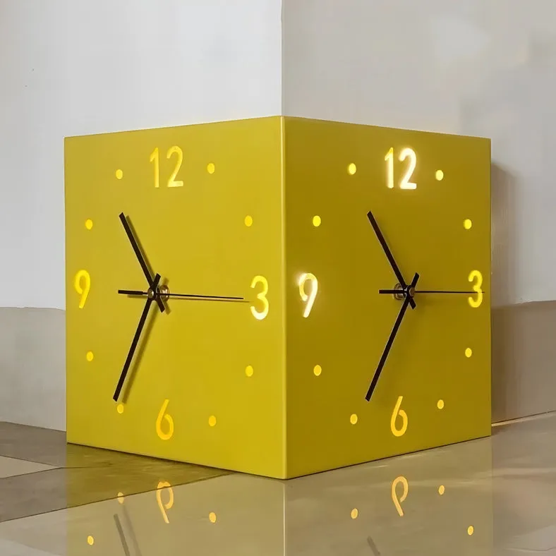Motion Sensor Backlit Corner Clock Led Clock Light
