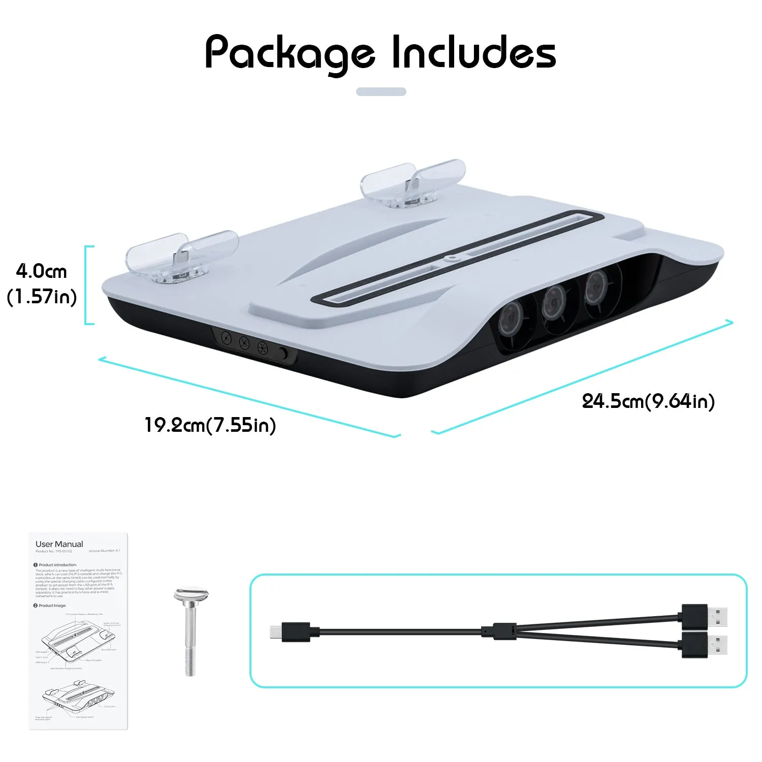 Multifunctional Cooling Stand with Charging for PS5 (TP5-05102)