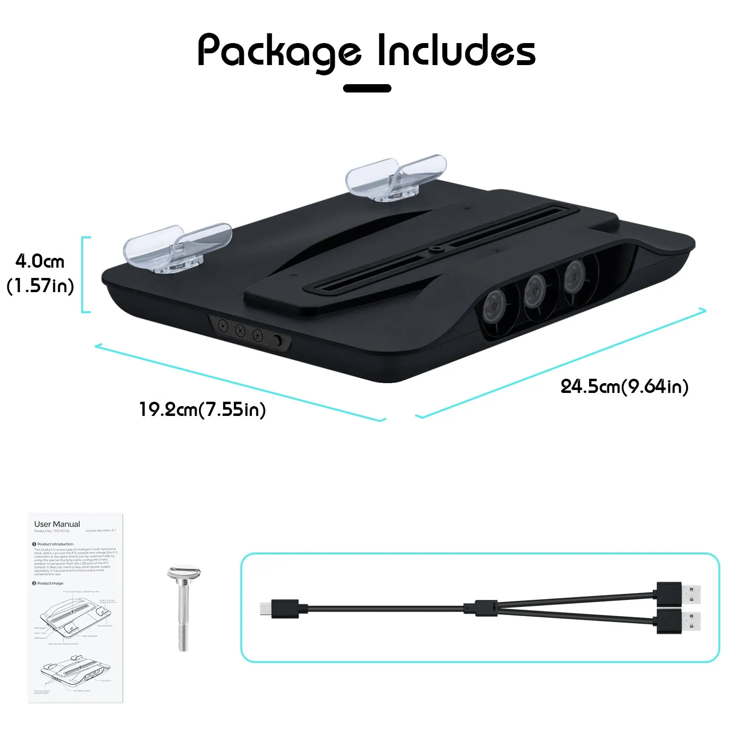 Multifunctional Cooling Stand with Charging for PS5 (TP5-05102)