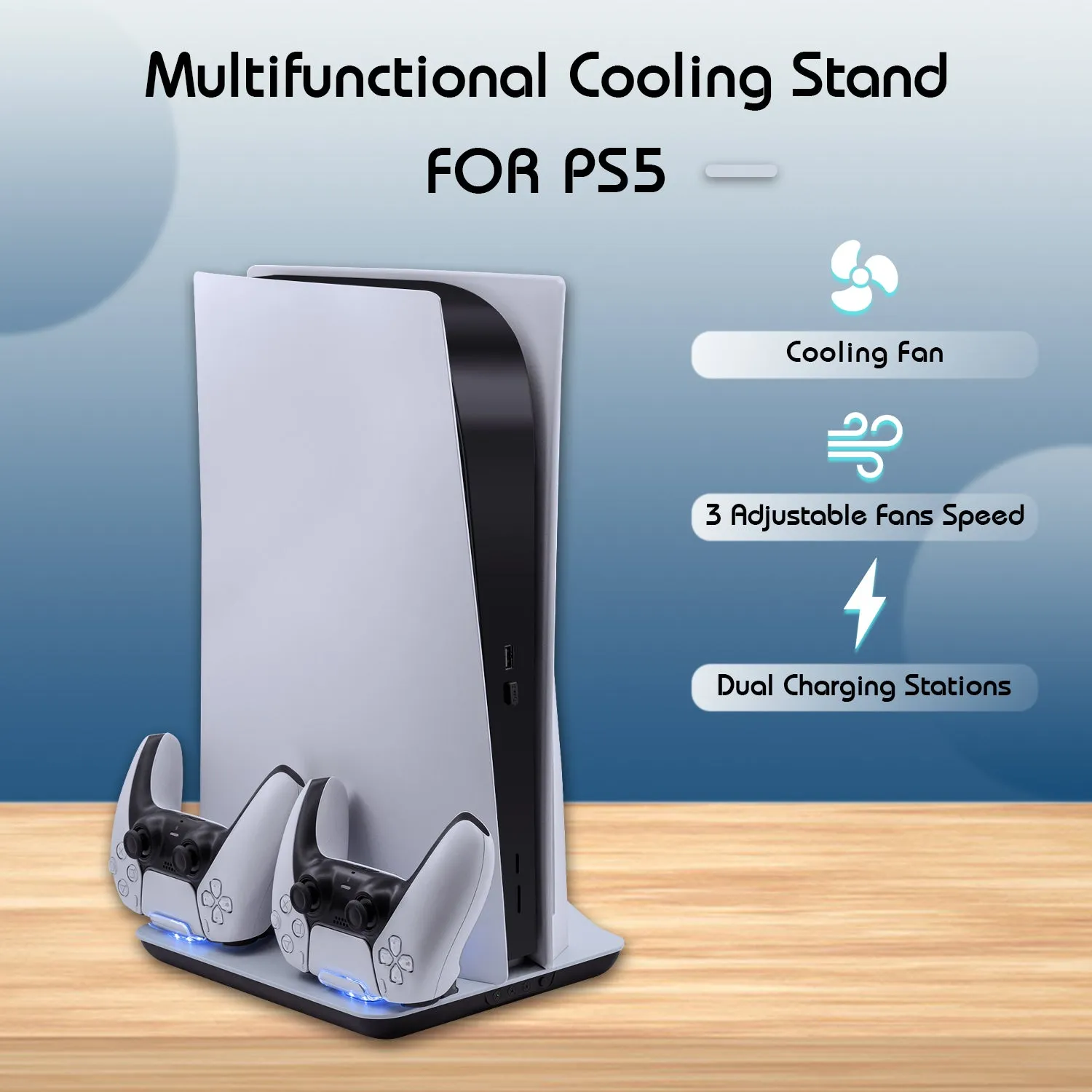 Multifunctional Cooling Stand with Charging for PS5 (TP5-05102)