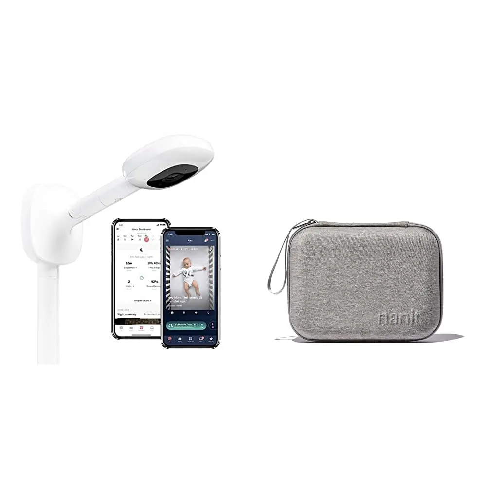 Nanit: Wall Mount Pro Camera Baby Monitor with Smart Alerts and Travel Case