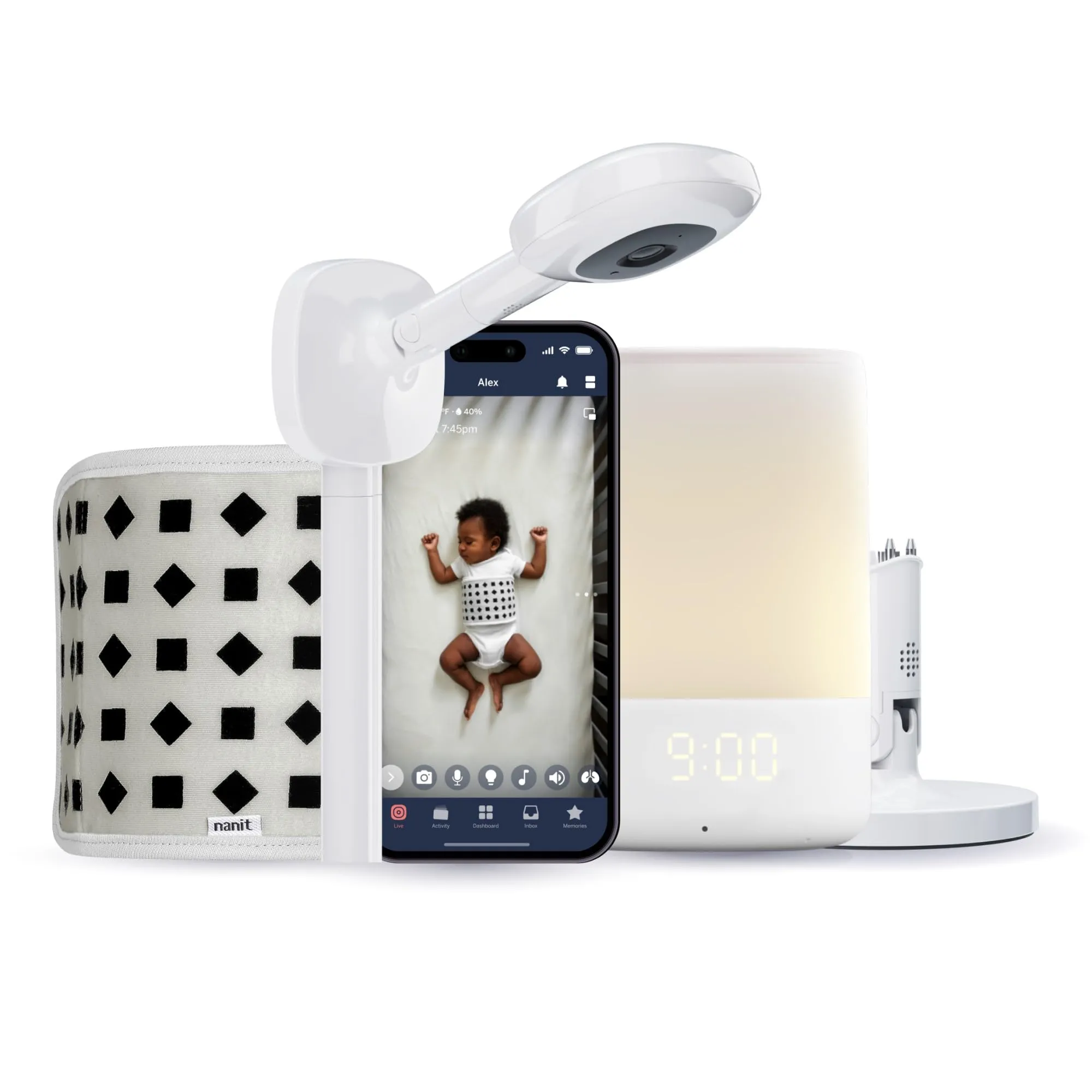 Nanit: Wall Mount Pro Camera Baby Monitor with Smart Alerts and Travel Case
