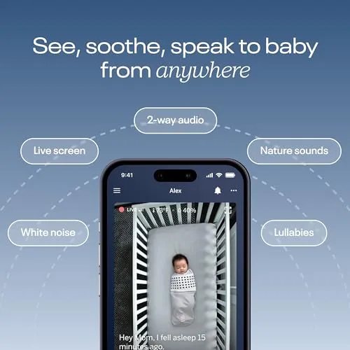 Nanit: Wall Mount Pro Camera Baby Monitor with Smart Alerts and Travel Case