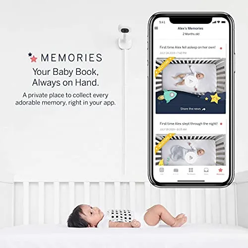 Nanit: Wall Mount Pro Camera Baby Monitor with Smart Alerts and Travel Case