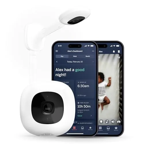 Nanit: Wall Mount Pro Camera Baby Monitor with Smart Alerts and Travel Case