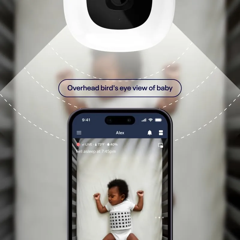 Nanit: Wall Mount Pro Camera Baby Monitor with Smart Alerts and Travel Case