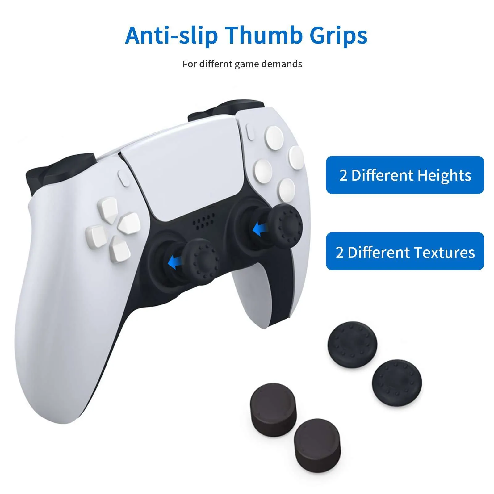 NexiGo PS5 Controller Charger with Grip &Trigger Kit