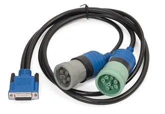 Nexiq 6 Pin and 9 Pin Y Green Cable for USB Link 2 and 3