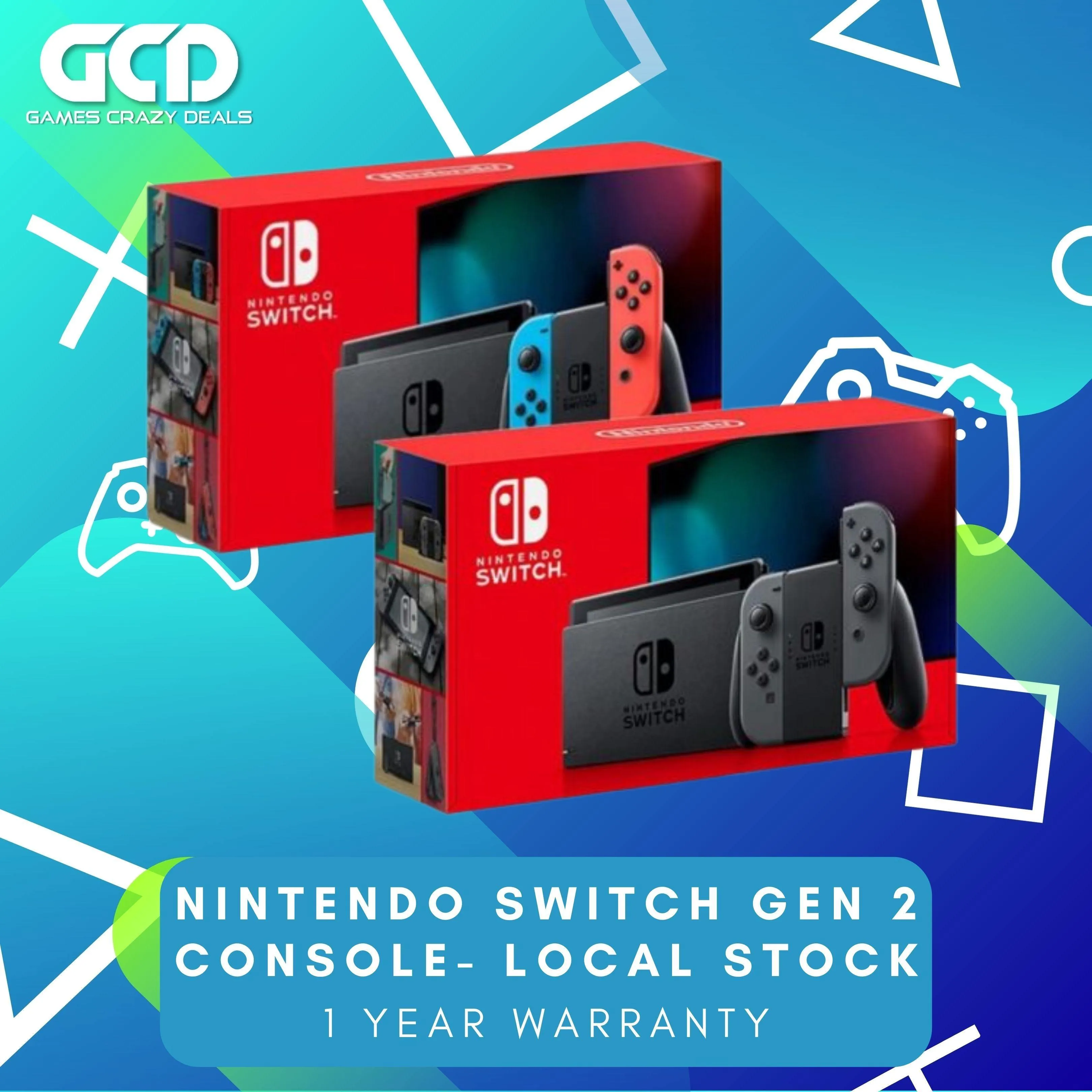 Nintendo Switch Generation 2 Console - Local Warranty   1 Free Game