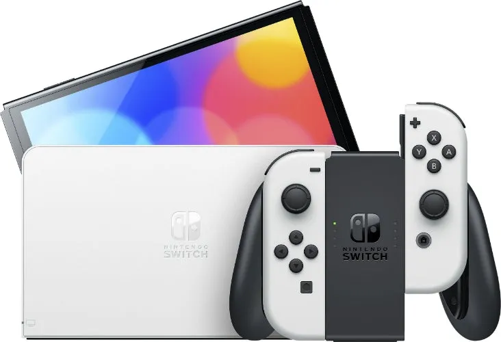 Nintendo Switch OLED Model White Set - 64GB - White - Brand New