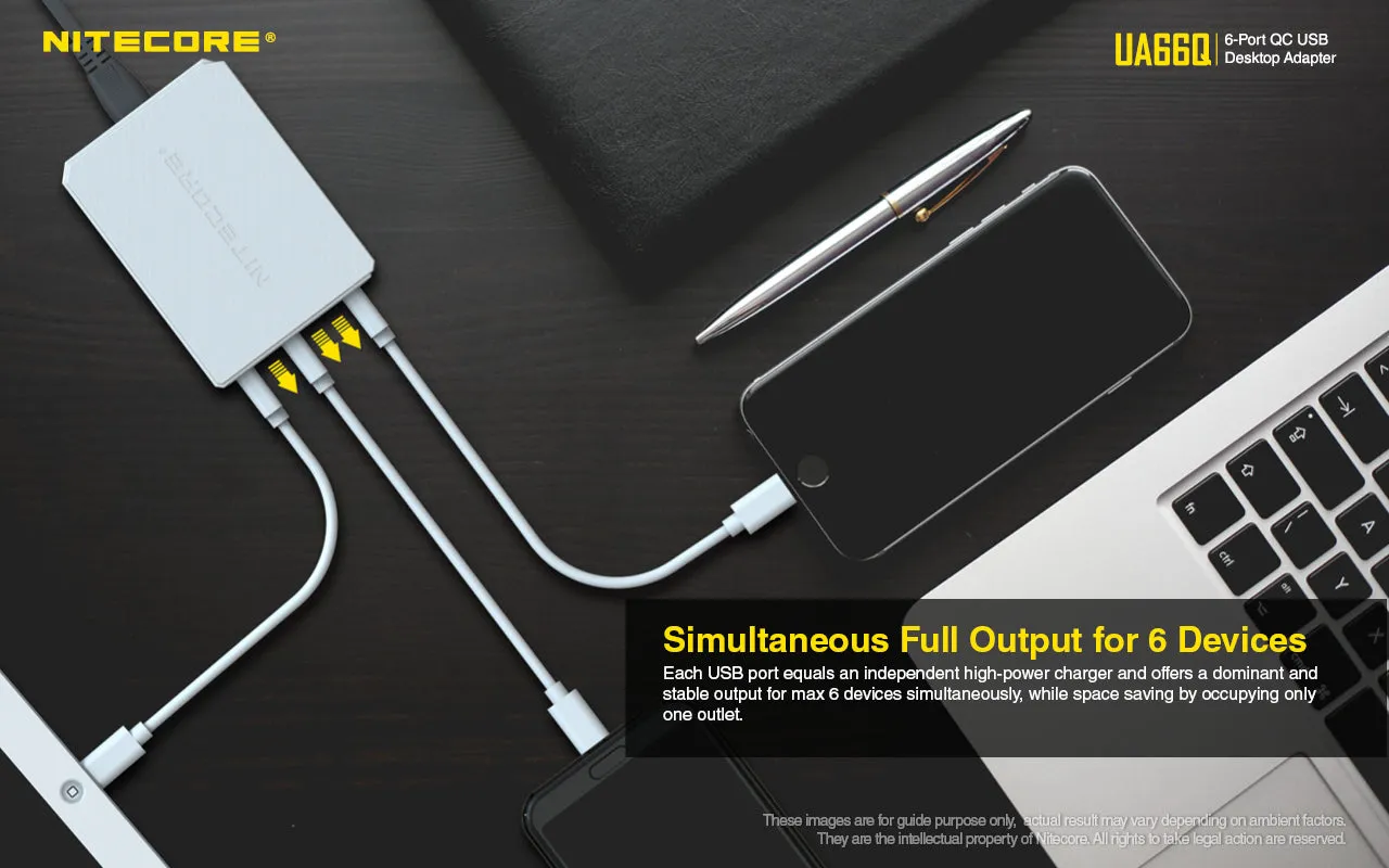 NITECORE 6-USB POWER ADOPTER (UA66Q)