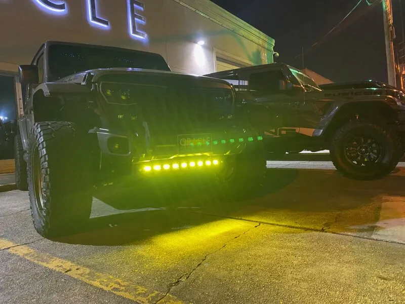 ORACLE Lighting 2019  Jeep Wrangler JL Skid Plate w/ Integrated LED Emitters - Yellow SEE WARRANTY