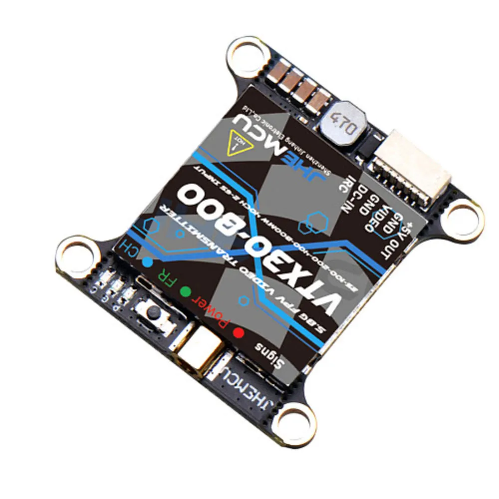 Original JHEMCU VTX 30-800 2-6S 5.8GHZ IRC VTX 30*30 Hole Pitch For DIY FPV Racing Drone