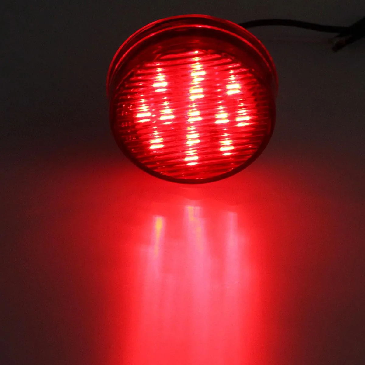 Partsam 10x 2.5" Round Side Marker light Clearance 13 Diodes Universal Use Sealed Red, 2.5 round led marker lights, 2.5 round led clearance lights, 2.5 round led trailer lights
