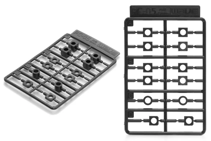 PE Sleeve Poly Caps and Connectors for Moving Mecha Parts