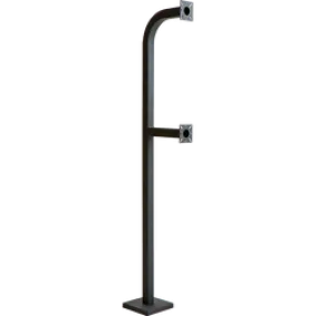 PEDESTAL PRO 64-9C-D 64" Dual Height Gooseneck Pedestal - Dual Channel