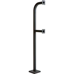 PEDESTAL PRO 64-9C-D 64" Dual Height Gooseneck Pedestal - Dual Channel