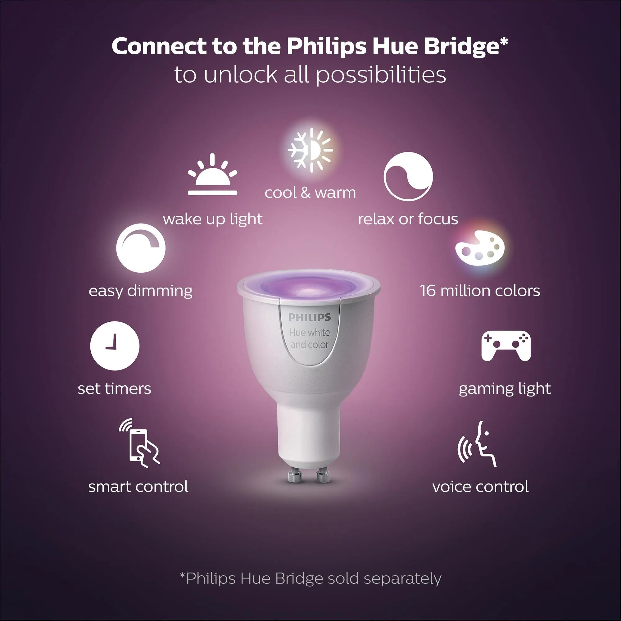 Philips Hue Colour GU10 Bluetooth Downlight V2 (2021)
