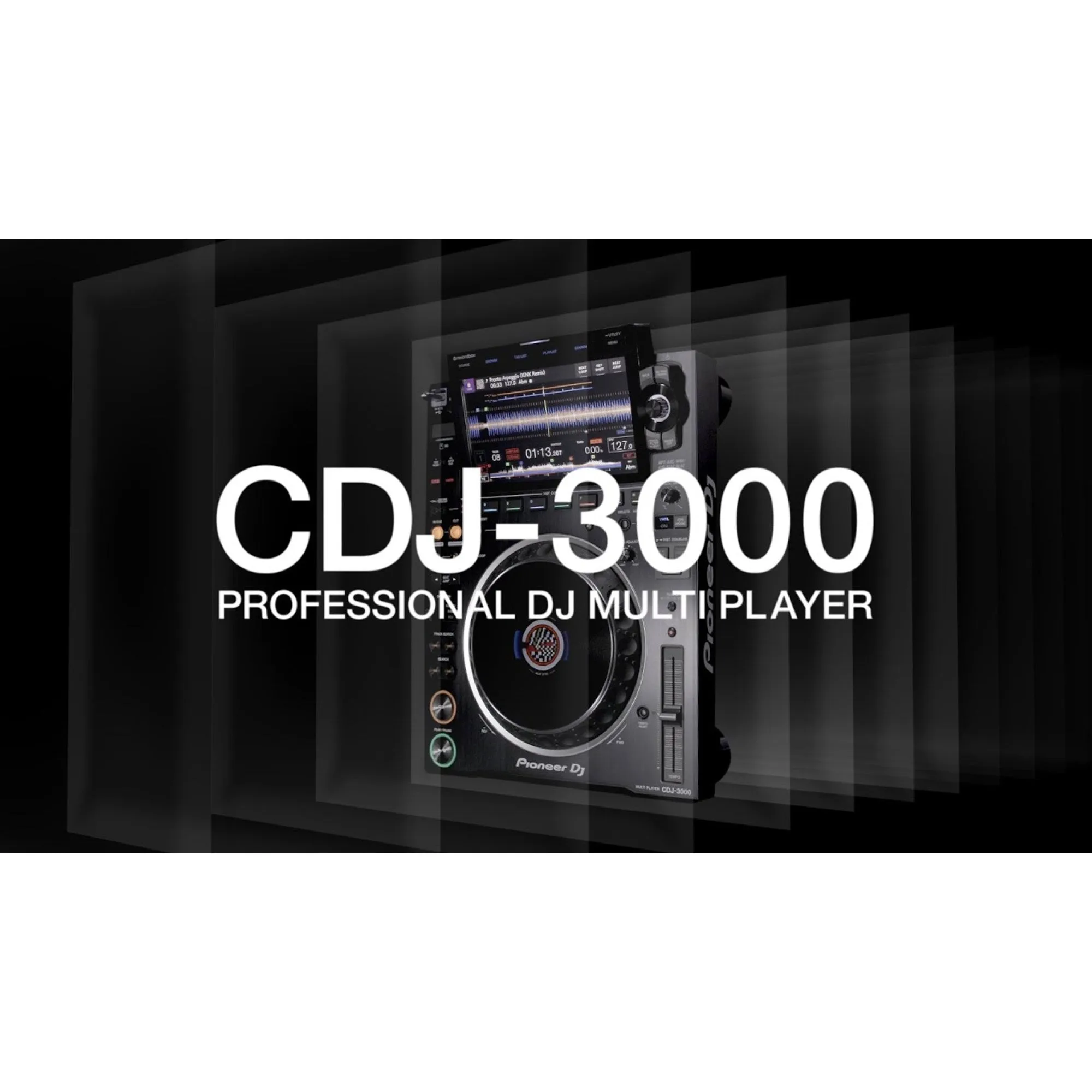 Pioneer DJ Mixer CDJ-3000 Flagship Professional Multi-Player, 9" Touchscreen, DJ Audio Equipment