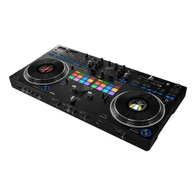 Pioneer DJ Scratch-Style 2-Channel Professional DJ Controller for Serato DJ Pro, Professional DJ Equipment Audio Interface Mixer - Black (DDJ-REV7)