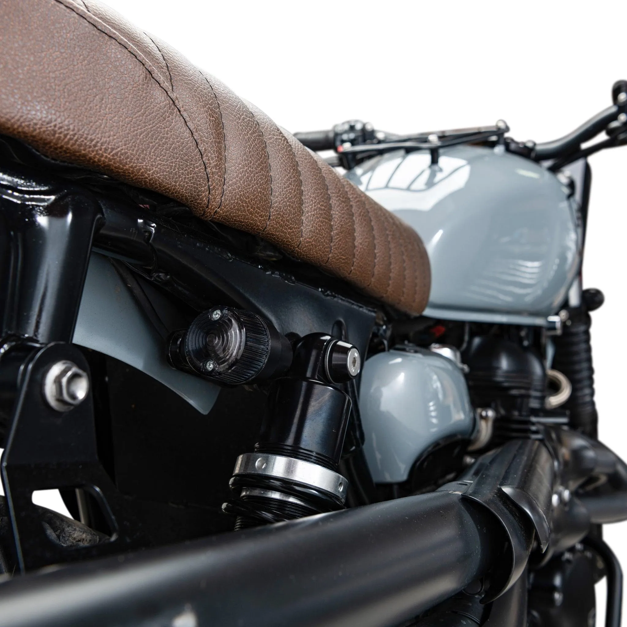 Plug & Play Retro Turn Signals for Triumph Motorcycles (2016 ) | Rear Shock Mount