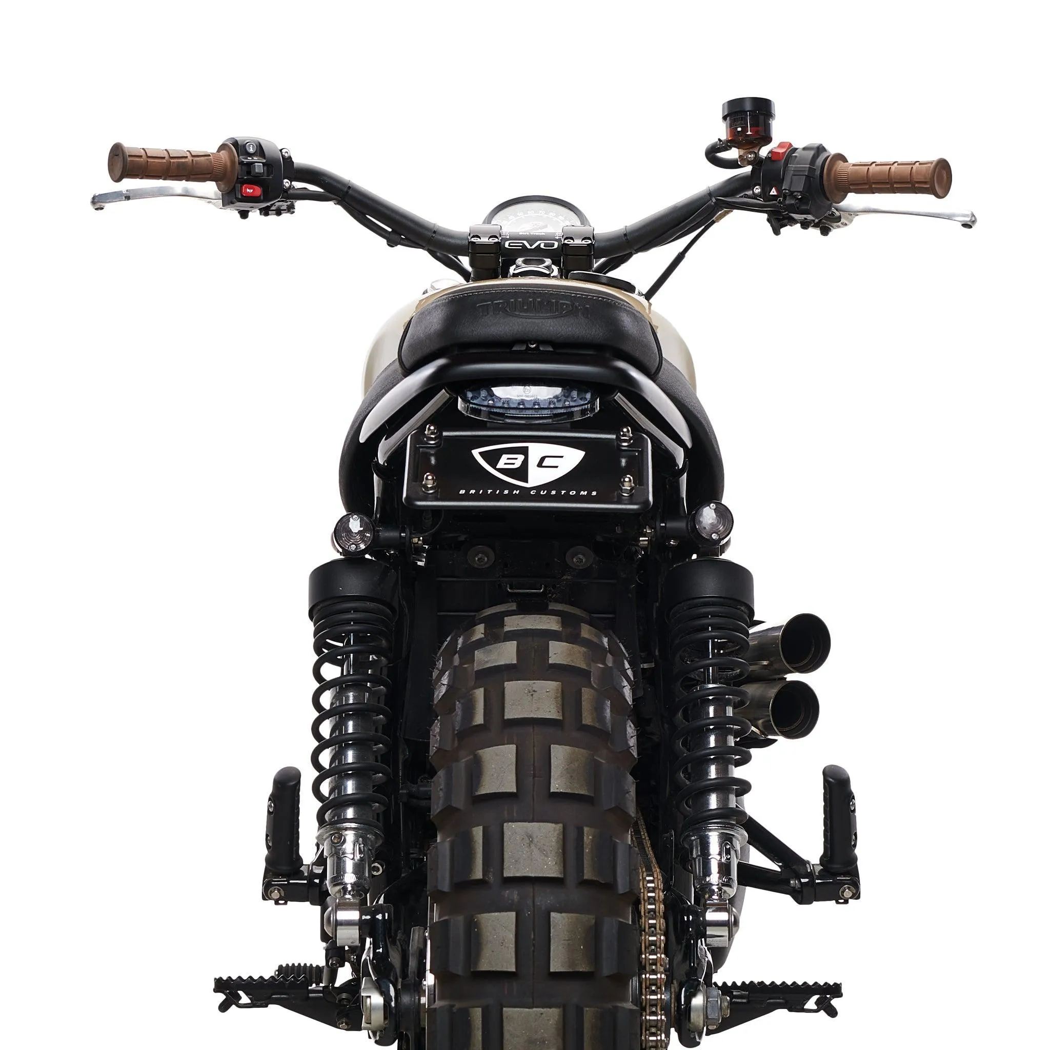 Plug & Play Retro Turn Signals for Triumph Motorcycles (2016 ) | Rear Shock Mount