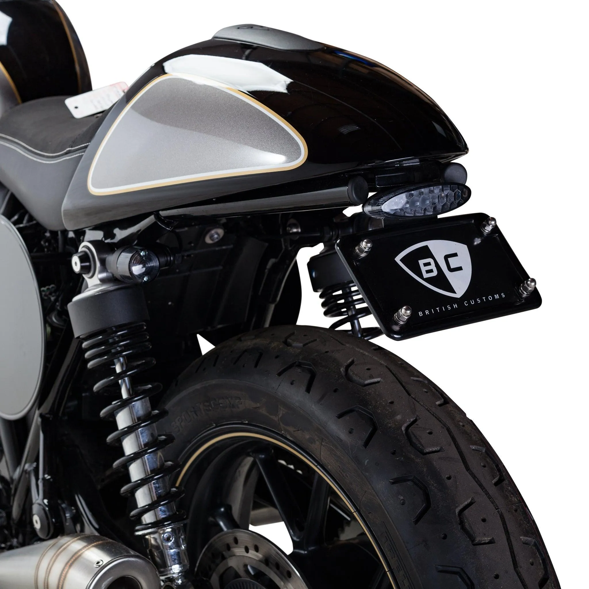 Plug & Play Retro Turn Signals for Triumph Motorcycles (2016 ) | Rear Shock Mount