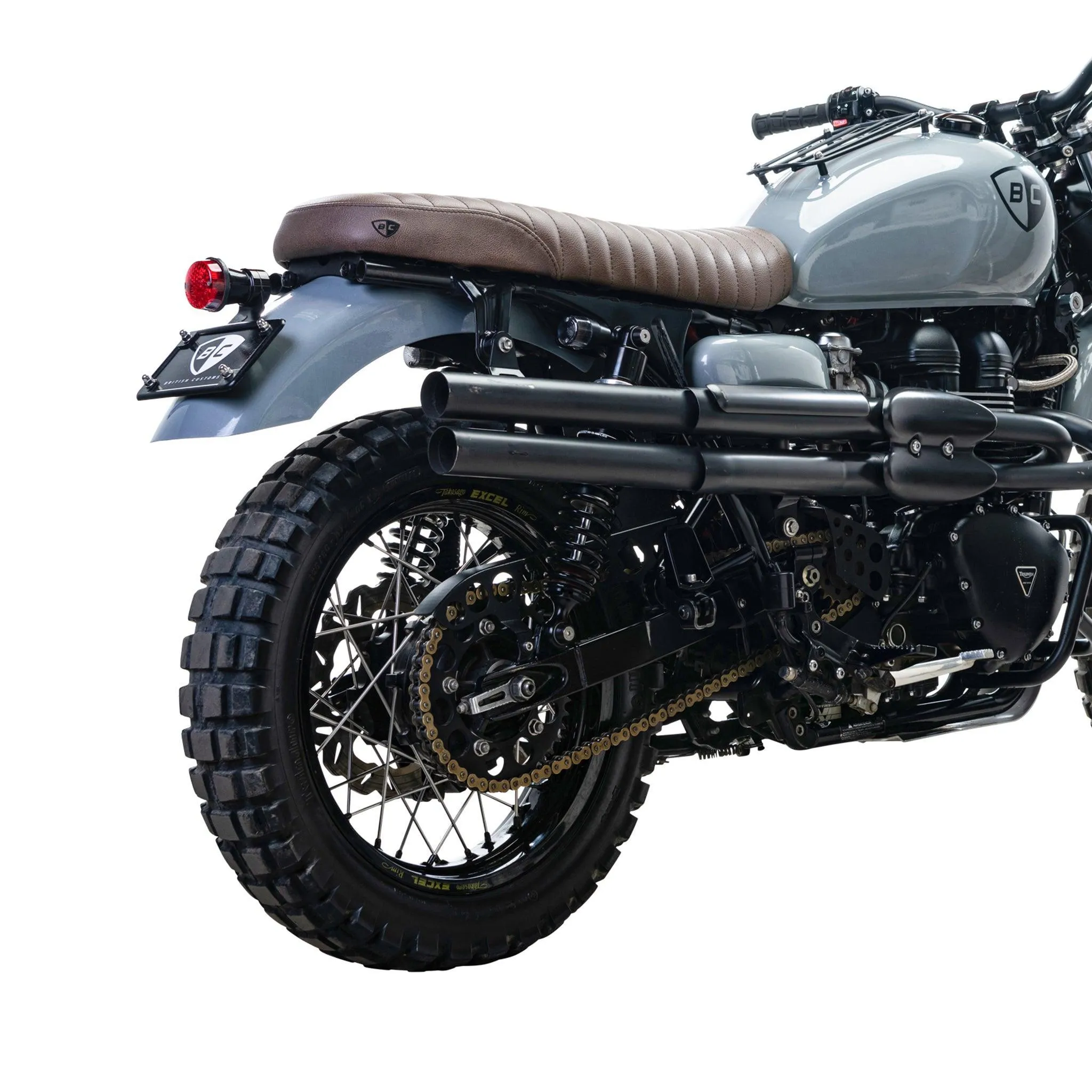 Plug & Play Retro Turn Signals for Triumph Motorcycles (2016 ) | Rear Shock Mount