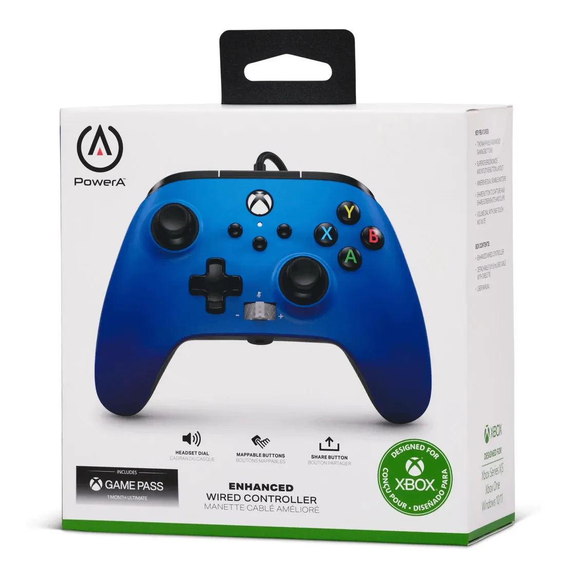 PowerA Enhanced Wired Controller for Xbox Series X/S Sapphire Fade