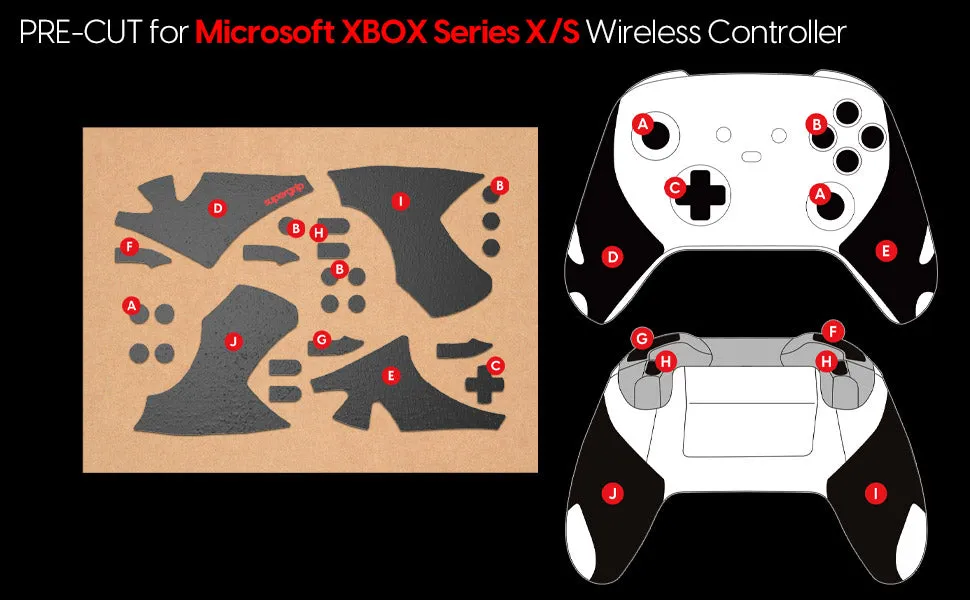 Pulsar Supergrip Grip Tape for Xbox Wireless Controller
