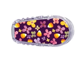 Purple Floral Sticker Designed for the DEXCOM Transmitter
