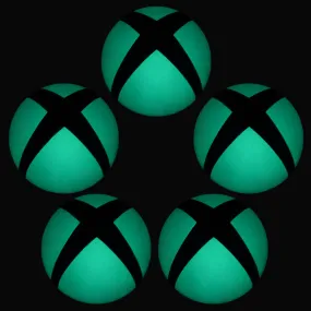 Removable Logo Power Button LED Green Color Change Sticker Decal for Xbox One Console -GX00083G*5